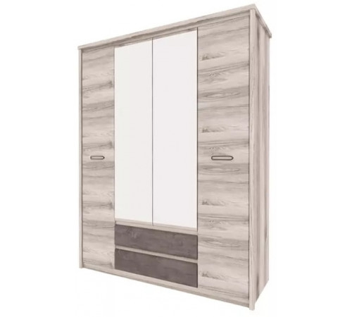 Четырехстворчатый шкаф для одежды с зеркалом Джаз 4DG2S Z