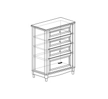 Тумба высокая Прованс 409